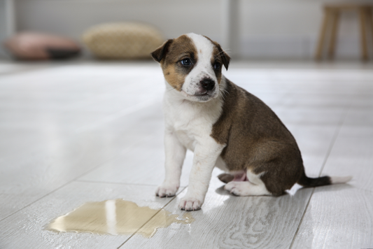 How to train the puppy to defecate on a pad?