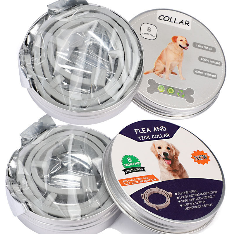 Collar for dogs and cats against ticks