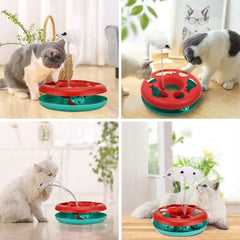 Pet Toy With Exercise Balls Teaser Mouse