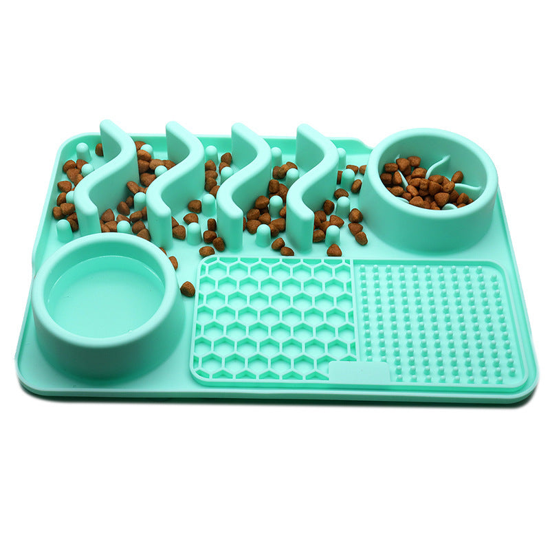 Educational food plate for pets