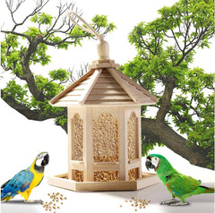 wood bird feeder