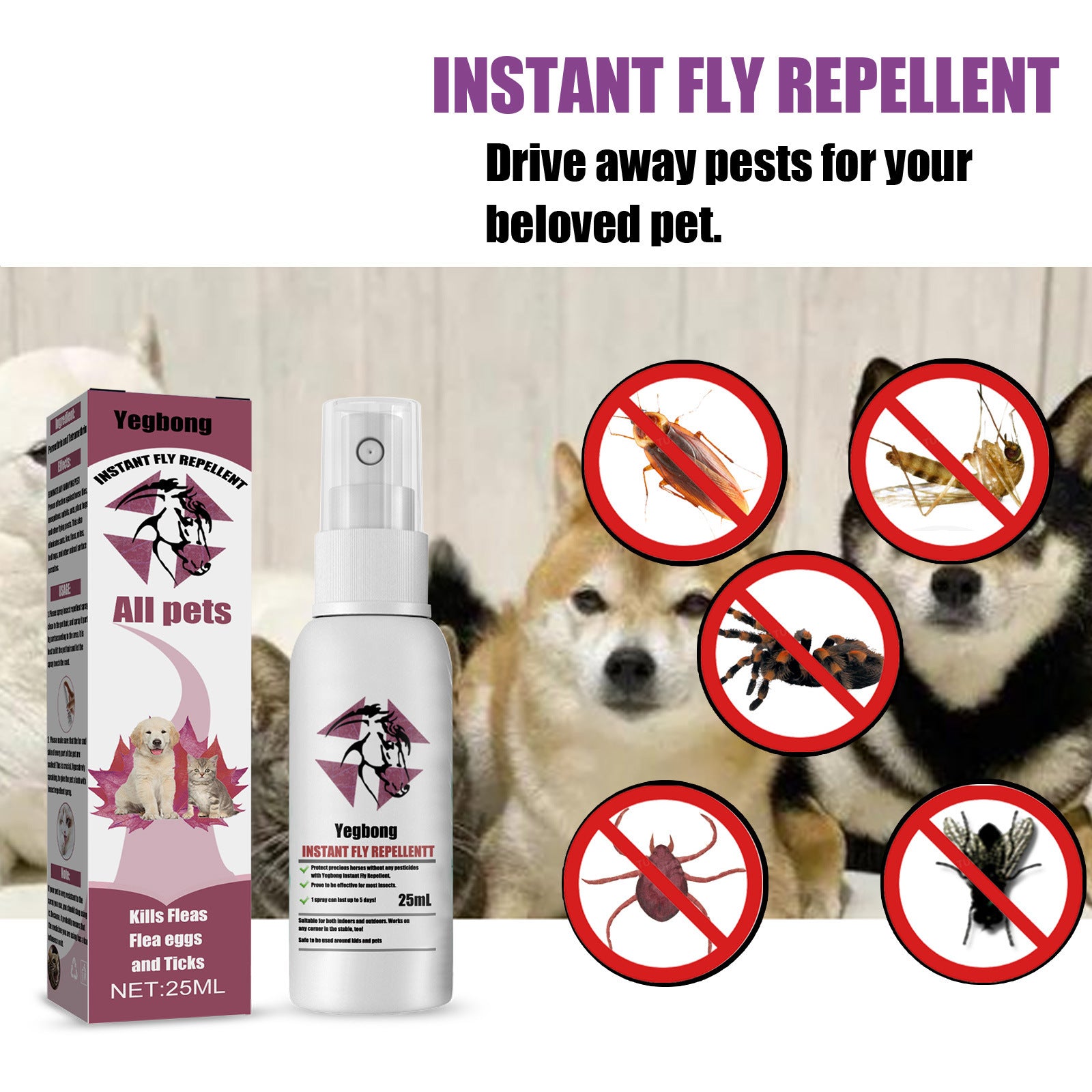 Pet Insect Repellent And Antiitching Spray