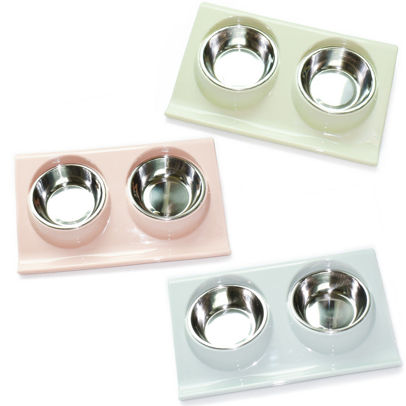 Stainless steel pet bowl