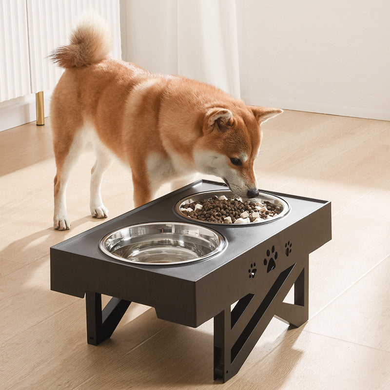 Stainless steel food bowls with stainless steel stand