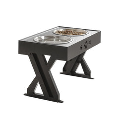 Stainless steel food bowls with stainless steel stand