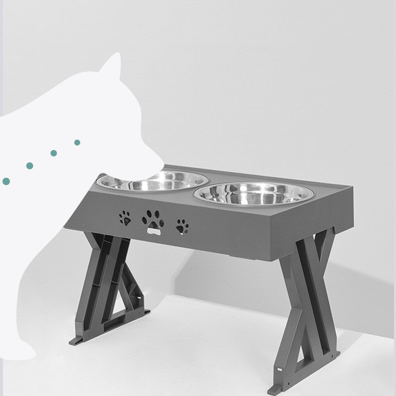 Stainless steel food bowls with stainless steel stand