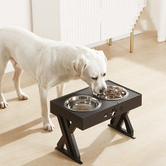 Stainless steel food bowls with stainless steel stand