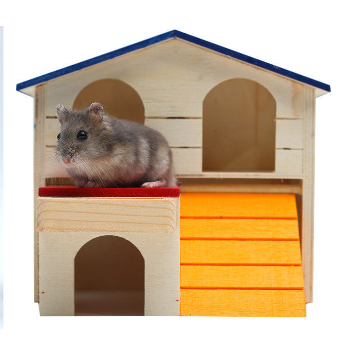 Wooden Hamster Toys Top Villa