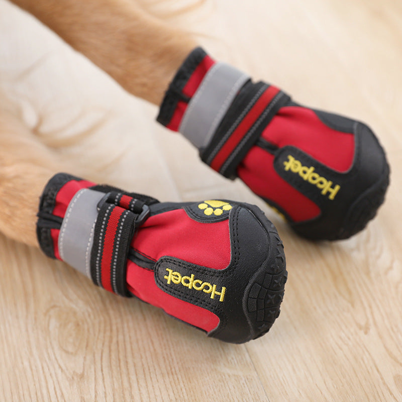 Reflective waterproof shoes for dogs