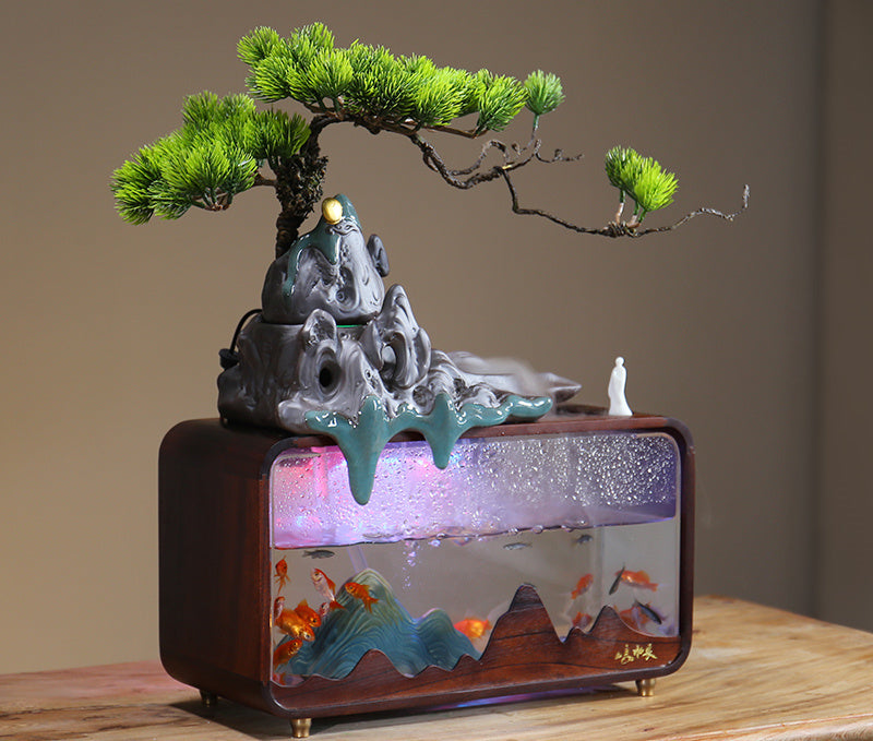 A designed desktop aquarium