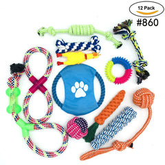 dog toys 12-piece pet rope