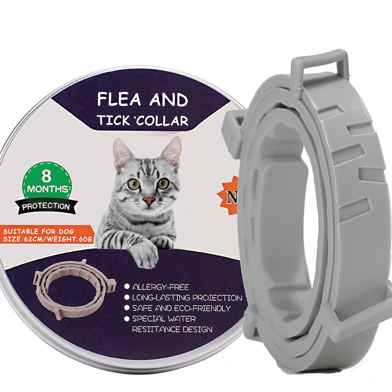 Collar for dogs and cats against ticks