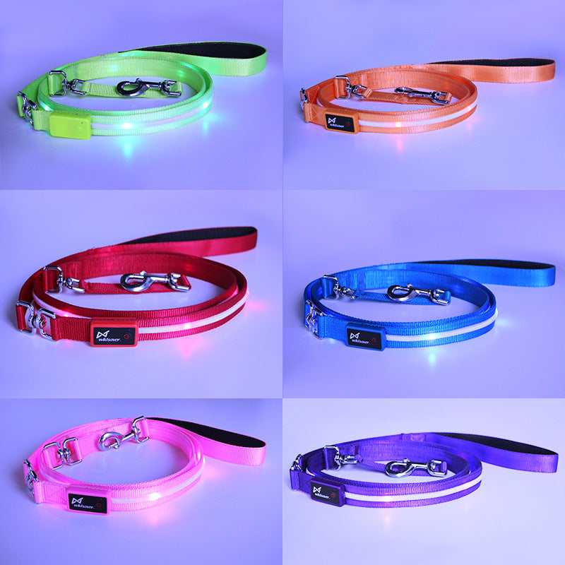 Creative LED USB Charging Luminous Pet Leash