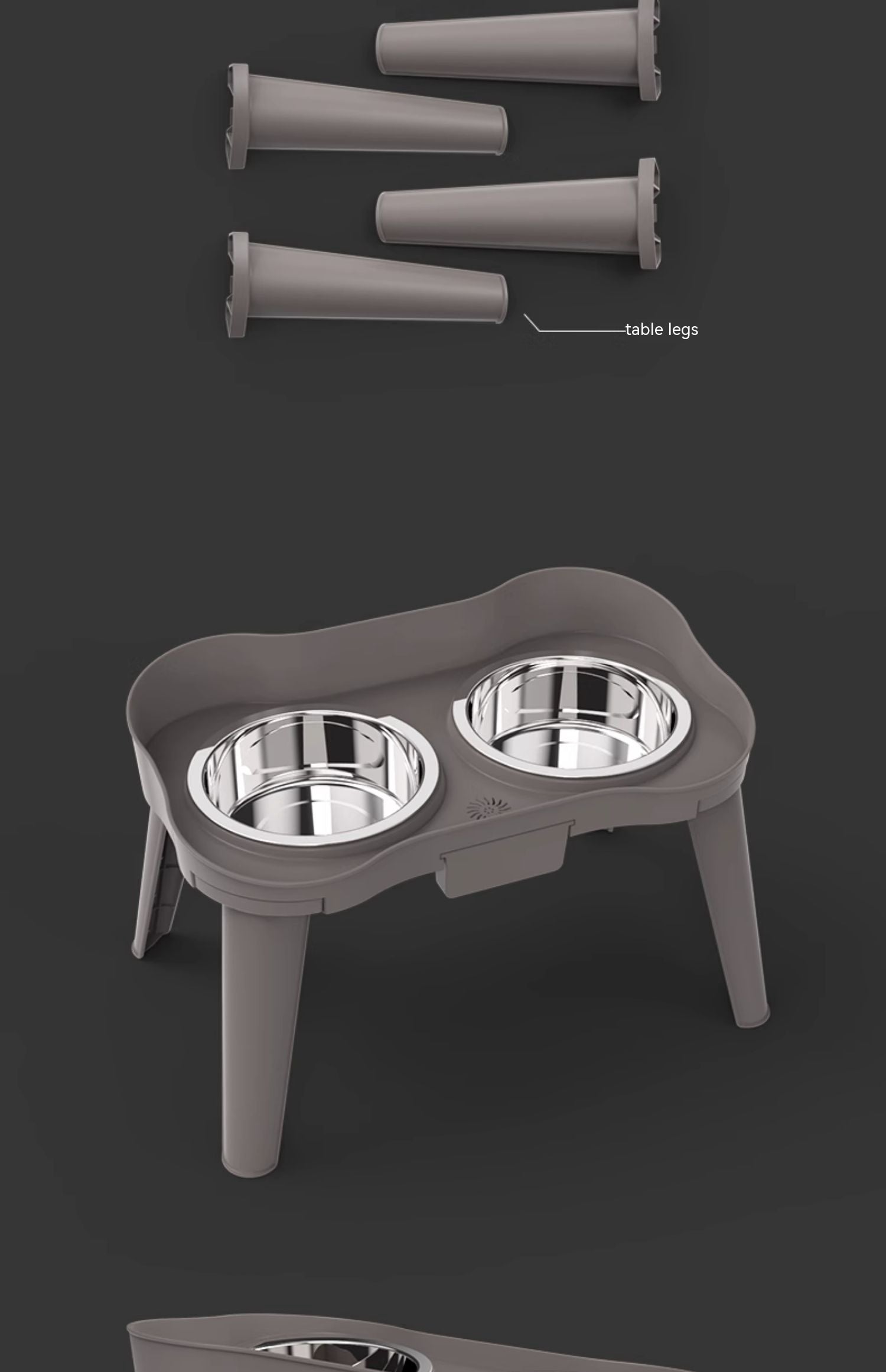 Designed bowls with a designed stand