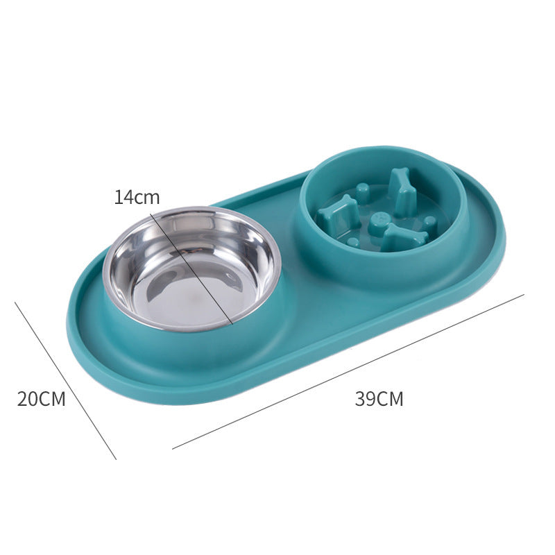 Food Utensils Silicone Pet Dog Bowl