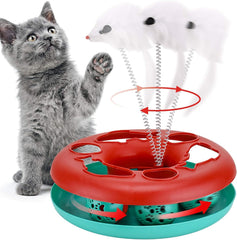 Pet Toy With Exercise Balls Teaser Mouse