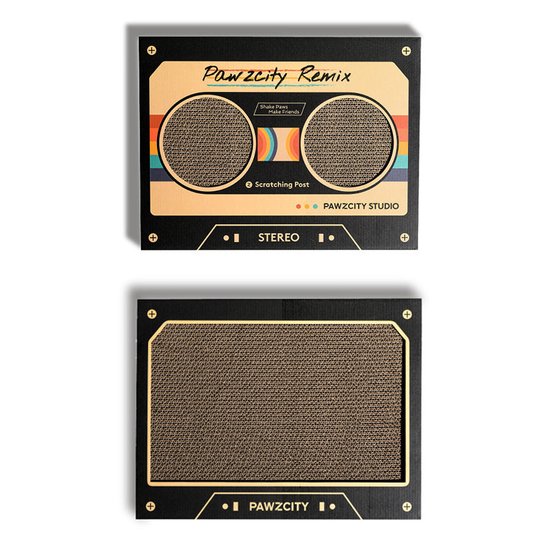 Retro Audio Tape Cat Scratching Board