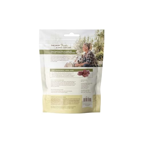 BADLANDS RANCH by Katherine Heigl- Superfood Bite, Freeze-Dried Raw Dog Treats - Protein Rich, Train & Reward, Traceable Single Ingredient (Beef Liver)