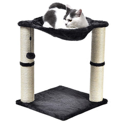 Scratching post for cats with hammock