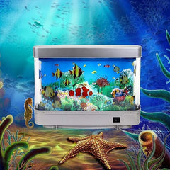 A moving screen in the aquarium