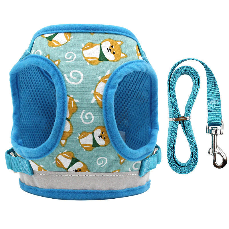 Pet vest traction rope