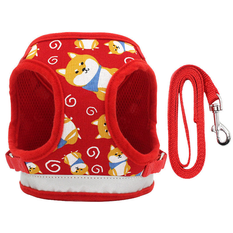 Pet vest traction rope