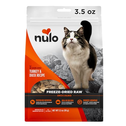 Nulo Freestyle Freeze-Dried Raw, Ultra-Rich Grain-Free Dry Cat Food for All Breeds and Life Stages with BC30 Probiotic for Digestive and Immune Health 3.5 Ounce (Pack of 1)