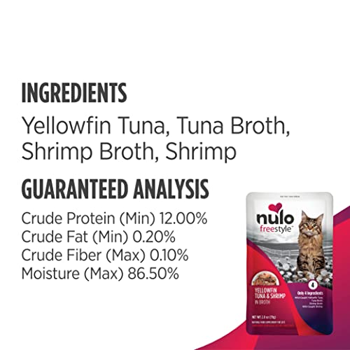 Nulo Freestyle Cat & Kitten Wet Cat Food Pouch, Premium All Natural Grain-Free Soft Cat Food Topper with Amino Acids for Heart Health and High Animal-Based Protein