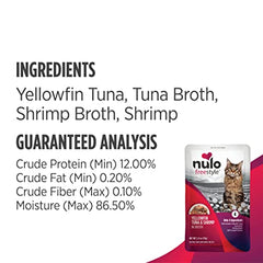 Nulo Freestyle Cat & Kitten Wet Cat Food Pouch, Premium All Natural Grain-Free Soft Cat Food Topper with Amino Acids for Heart Health and High Animal-Based Protein