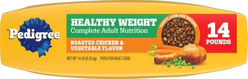 Pedigree Healthy Weight Adult Dry Dog Food, Roasted Chicken and Vegetable Flavor, 14 lb. Bag