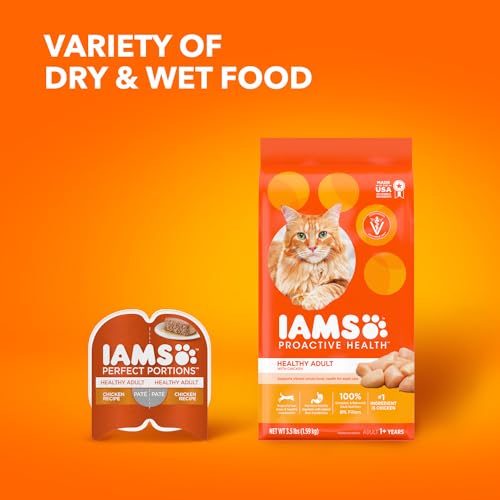 IAMS Proactive Health Healthy Adult Dry Cat Food with Chicken, 7 lb. Bag