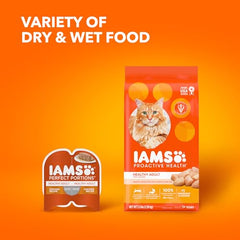 IAMS Proactive Health Healthy Adult Dry Cat Food with Chicken, 7 lb. Bag