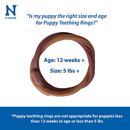 N-Bone 3-Rings Puppy Teething Ring, Chicken Flavor