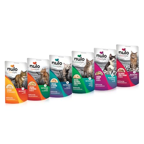 Nulo Freestyle Cat & Kitten Wet Cat Food Pouch, Premium All Natural Grain-Free Soft Cat Food Topper with Amino Acids for Heart Health and High Animal-Based Protein