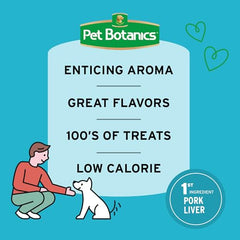 Pet Botanics 4 oz. Pouch Training Rewards Puppy Bites Soft & Chewy, Peanut Butter Flavor, with 200 Treats Per Bag, The Choice of Top Trainers