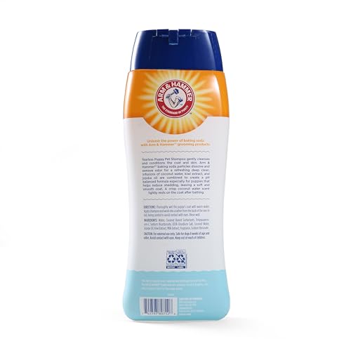 Arm & Hammer for Pets Tearless Puppy Shampoo | Gentle & Effective Tearless Shampoo for Puppies & All Dogs | Coconut Water Scent Your Dog Will Love, 20 Ounces - 1 Pack Puppy or Dog Shampoo