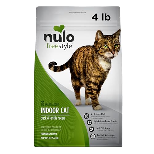 Nulo Freestyle Indoor Cat Food, Premium Grain-Free Dry Small Bite Kibble, All Natural Animal Protein Recipe with BC30 Probiotic for Digestive Health Support