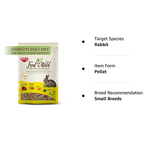 Kaytee Food from The Wild Natural Pet Rabbit Food, 4 Pound