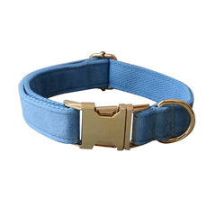 Blue Velvet Pet Collar