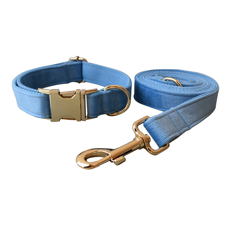 Blue Velvet Pet Collar