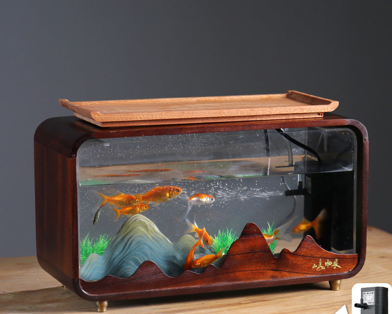 A designed desktop aquarium