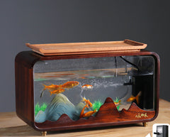 A designed desktop aquarium