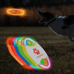 Dog Flying Discs Light Glowing