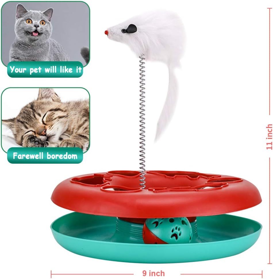 Pet Toy With Exercise Balls Teaser Mouse