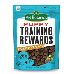 Pet Botanics 4 oz. Pouch Training Rewards Puppy Bites Soft & Chewy, Peanut Butter Flavor, with 200 Treats Per Bag, The Choice of Top Trainers