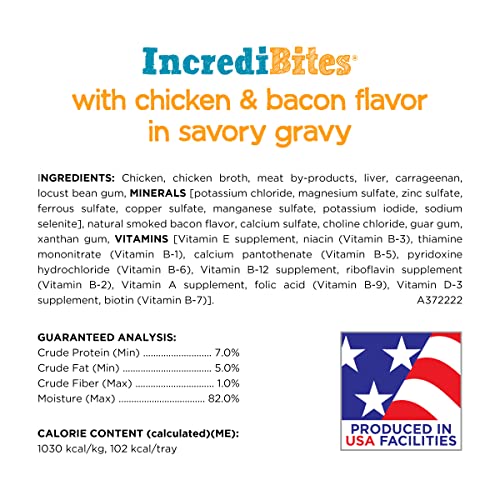 Beneful IncrediBites with Chicken and Natural Bacon Flavor and Porterhouse Steak Flavor Wet Dog Food Variety Pack - (Pack of 12) 3.5 oz. Cans