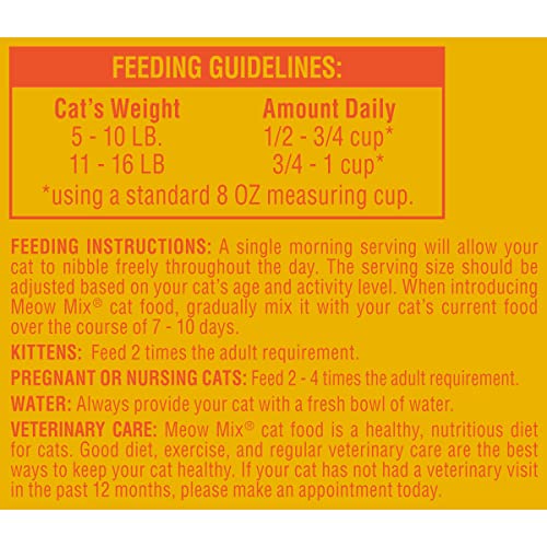 Meow Mix Original Choice Dry Cat Food, 6.3 Pound, Complete & Balanced Nutrition