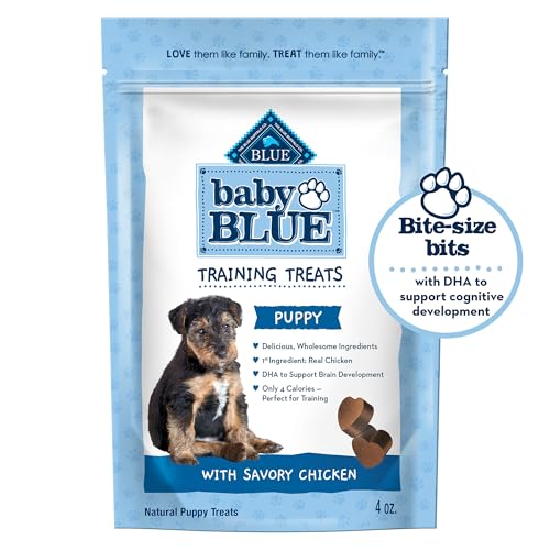 Blue Buffalo Baby BLUE Training Treats Natural Puppy Soft Dog Treats, Savory Chicken 4-oz Bag