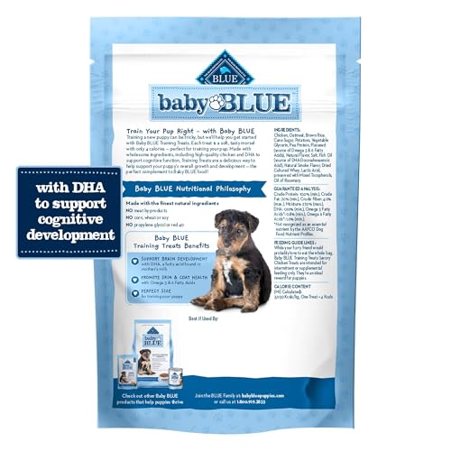 Blue Buffalo Baby BLUE Training Treats Natural Puppy Soft Dog Treats, Savory Chicken 4-oz Bag