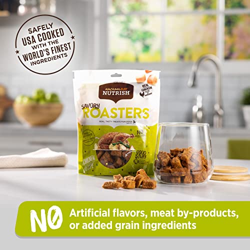 Rachael Ray Nutrish Savory Roasters Real Meat Dog Treats, Roasted Chicken Recipe, 12 Ounces, Grain Free